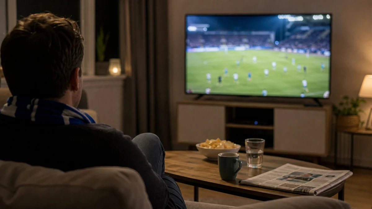 TV-kamera jalkapallo-ottelussa